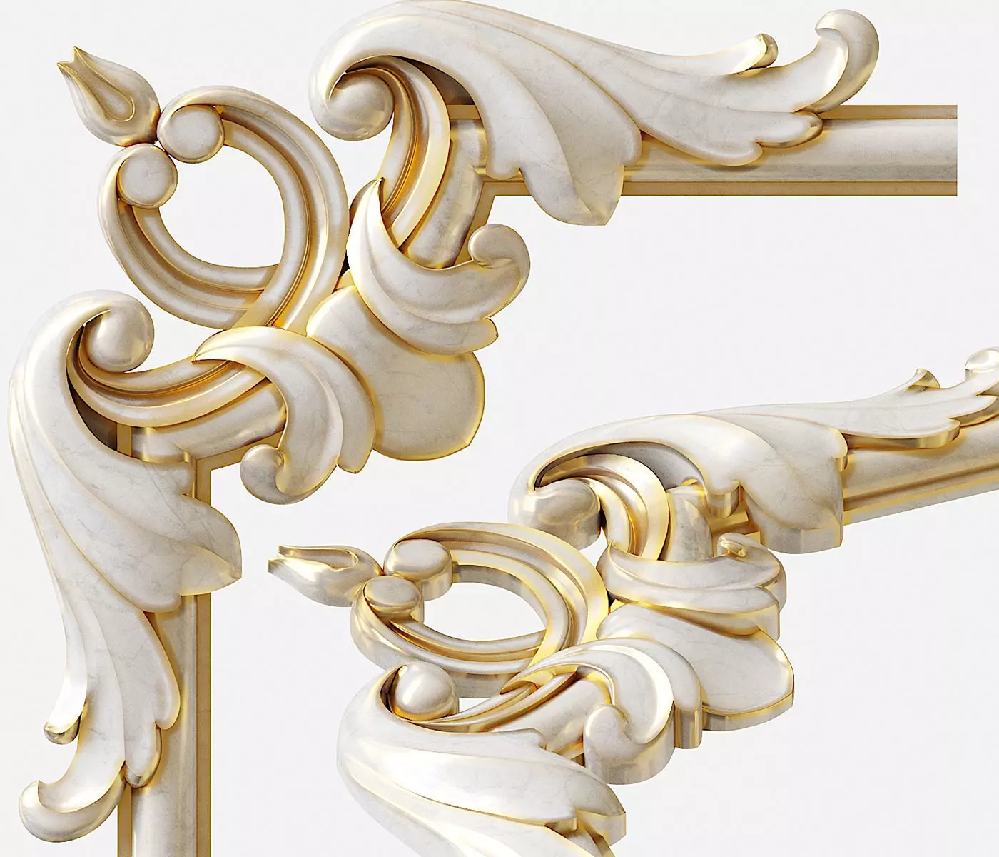 Corner for molding01 3D model_0