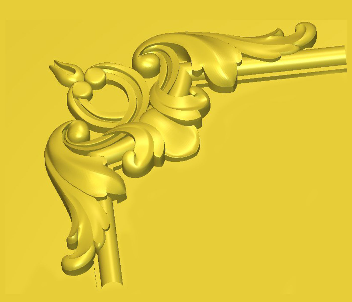 Corner for molding01 3D model_2