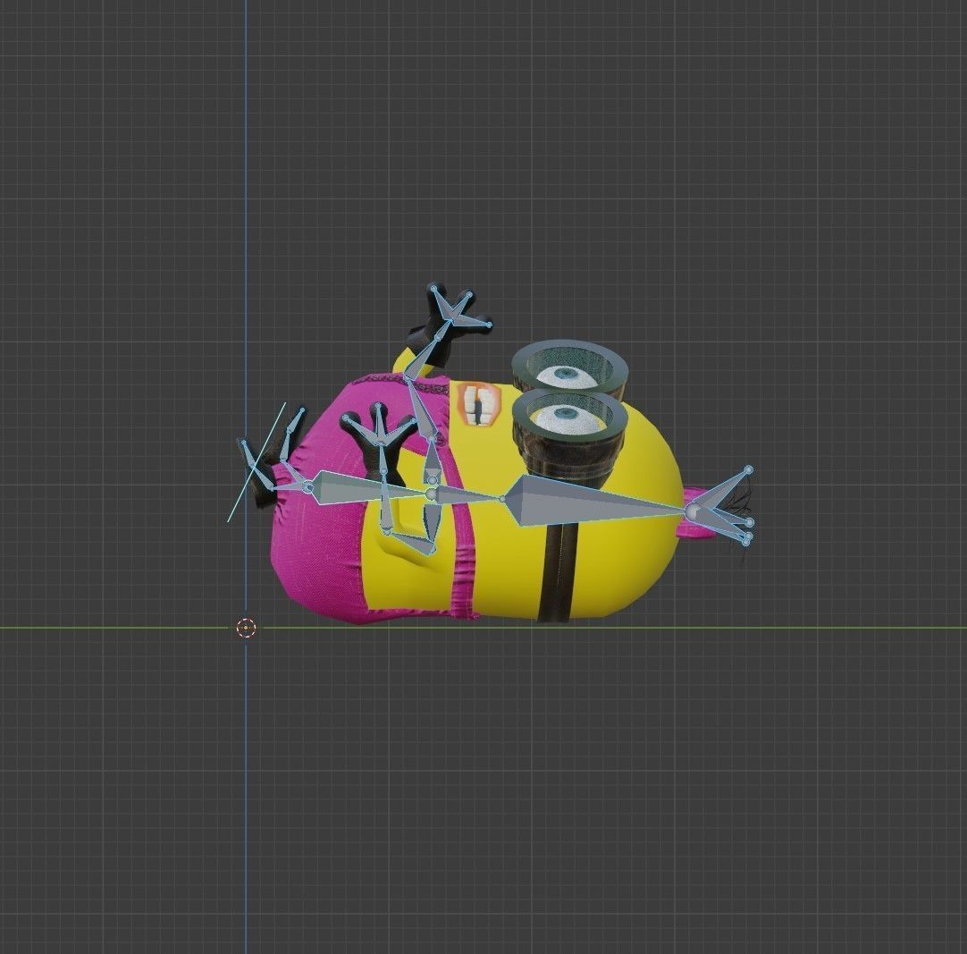 Minion-girl Low-poly 3D model_17