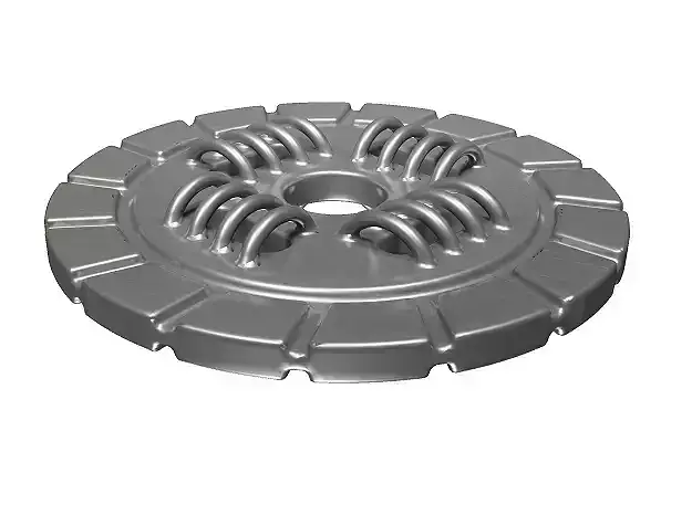 Classic Clutch Plate Low-poly 3D model