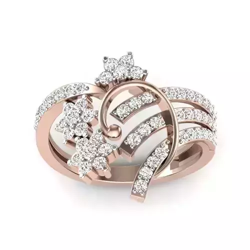 solitaire wedding engagement men ring 3D print model