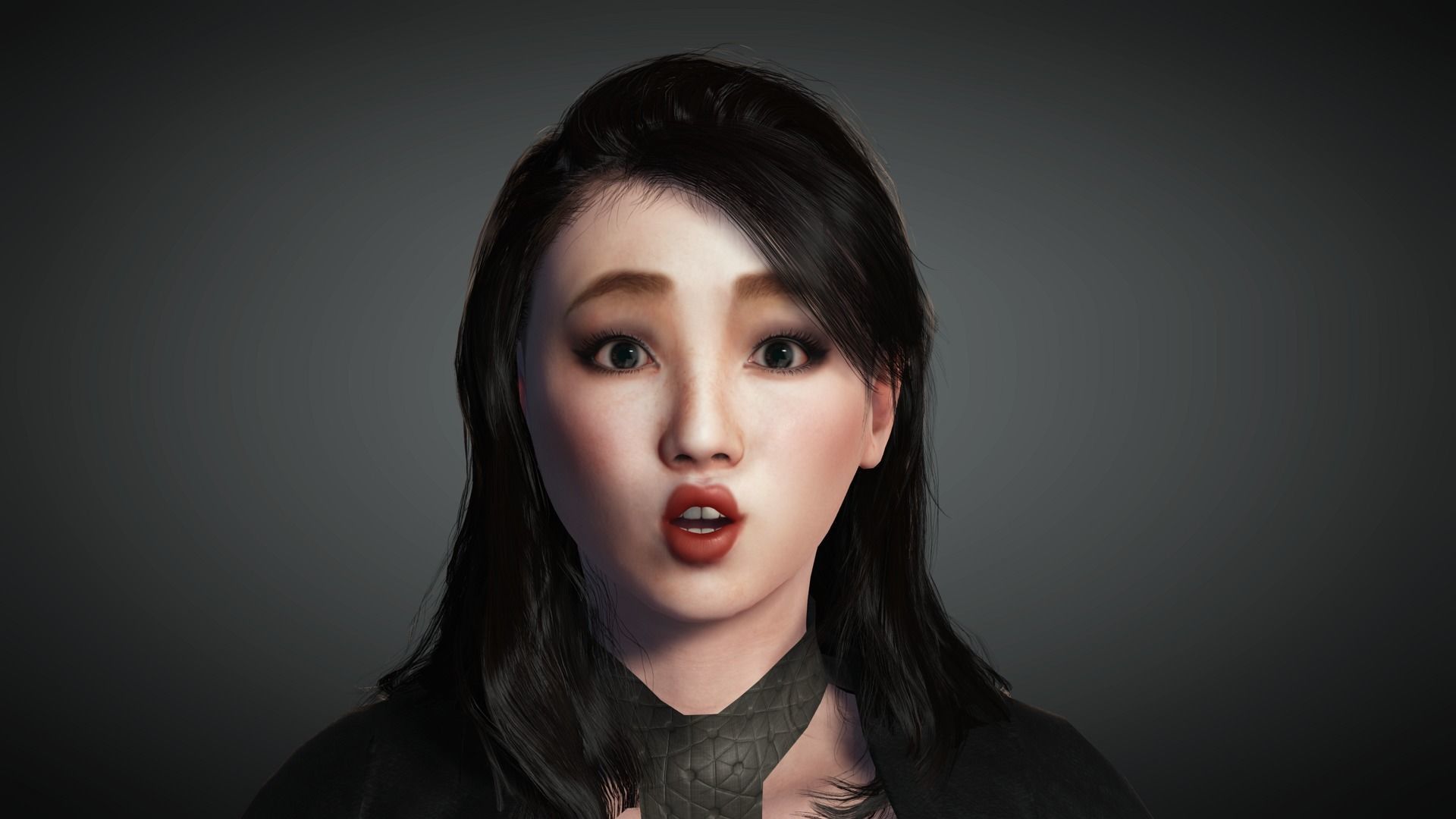 AAA Military Female Character 04 Low-poly 3D model_23