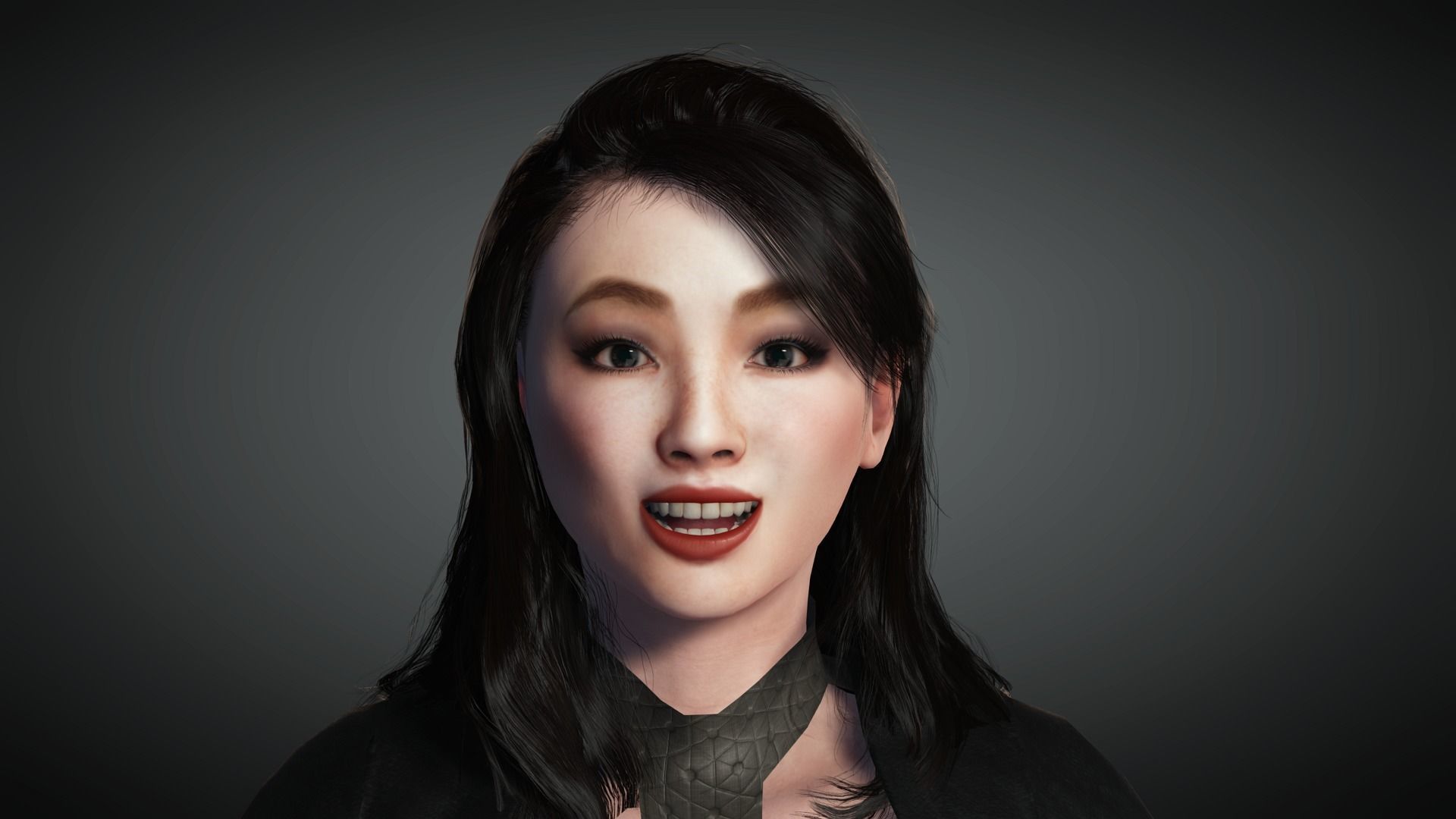 AAA Military Female Character 04 Low-poly 3D model_20