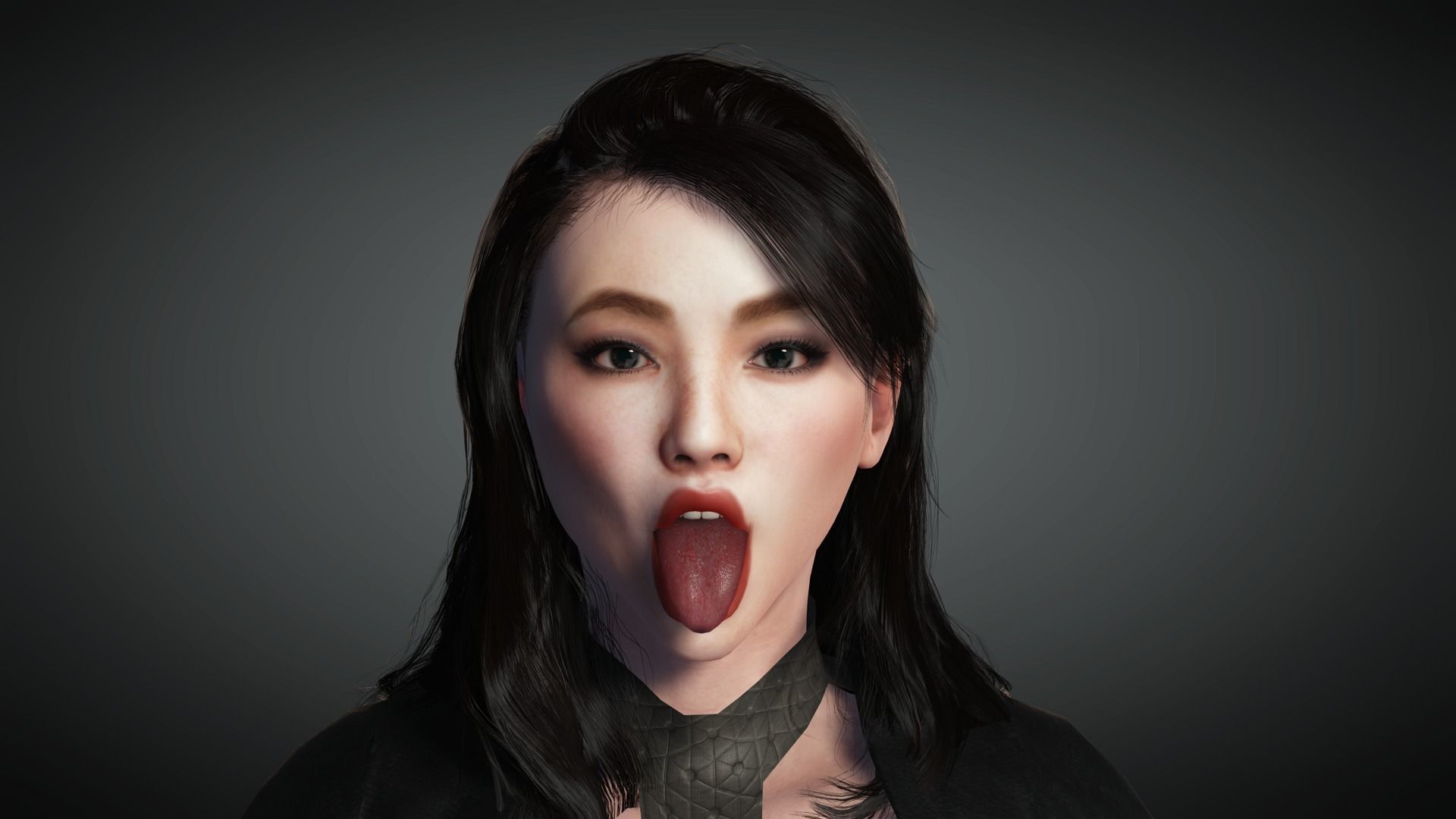 AAA Military Female Character 04 Low-poly 3D model_26