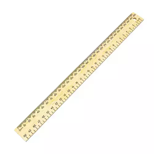 30cm Ruler 3D model