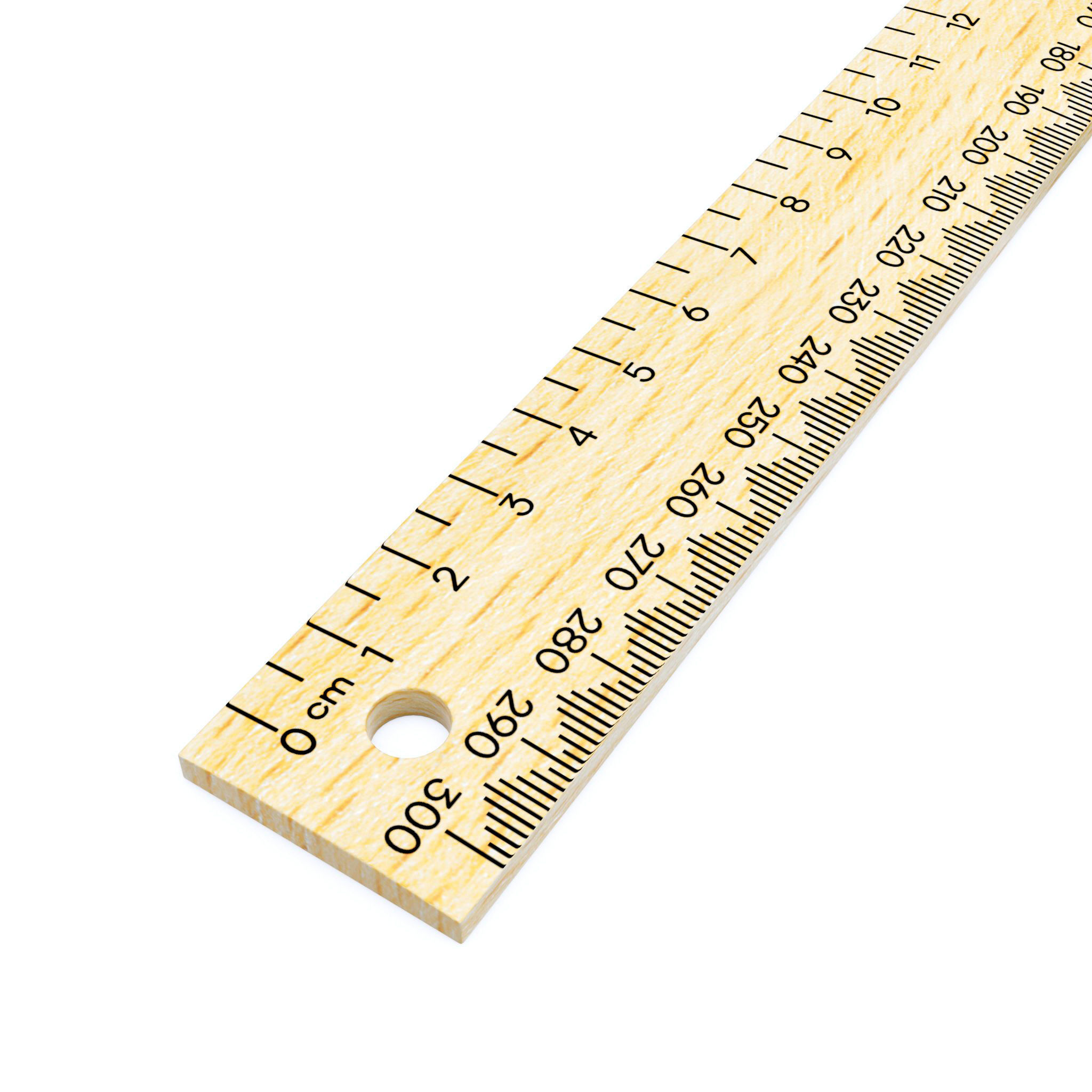 30cm Ruler 3D model_1