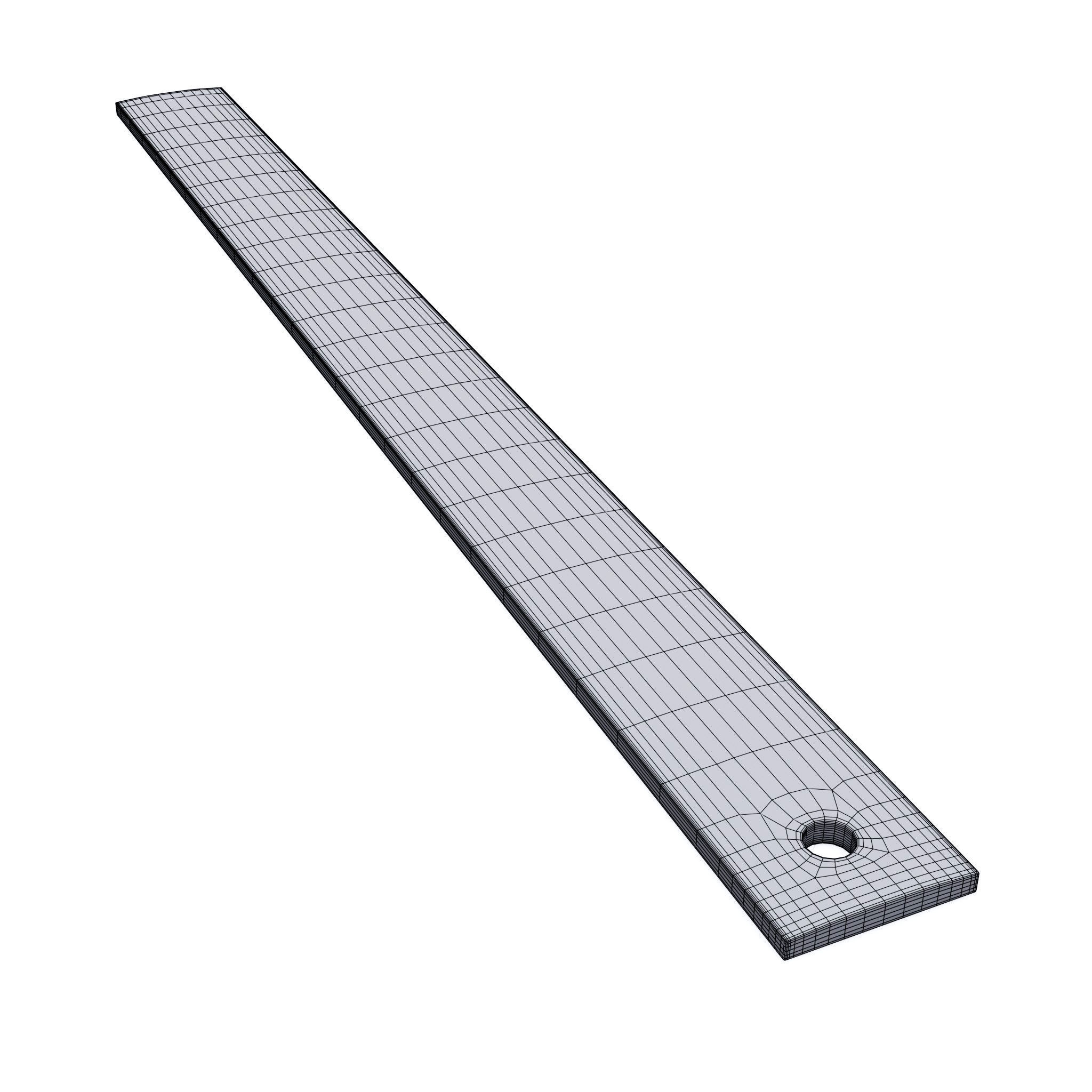 30cm Ruler 3D model_3