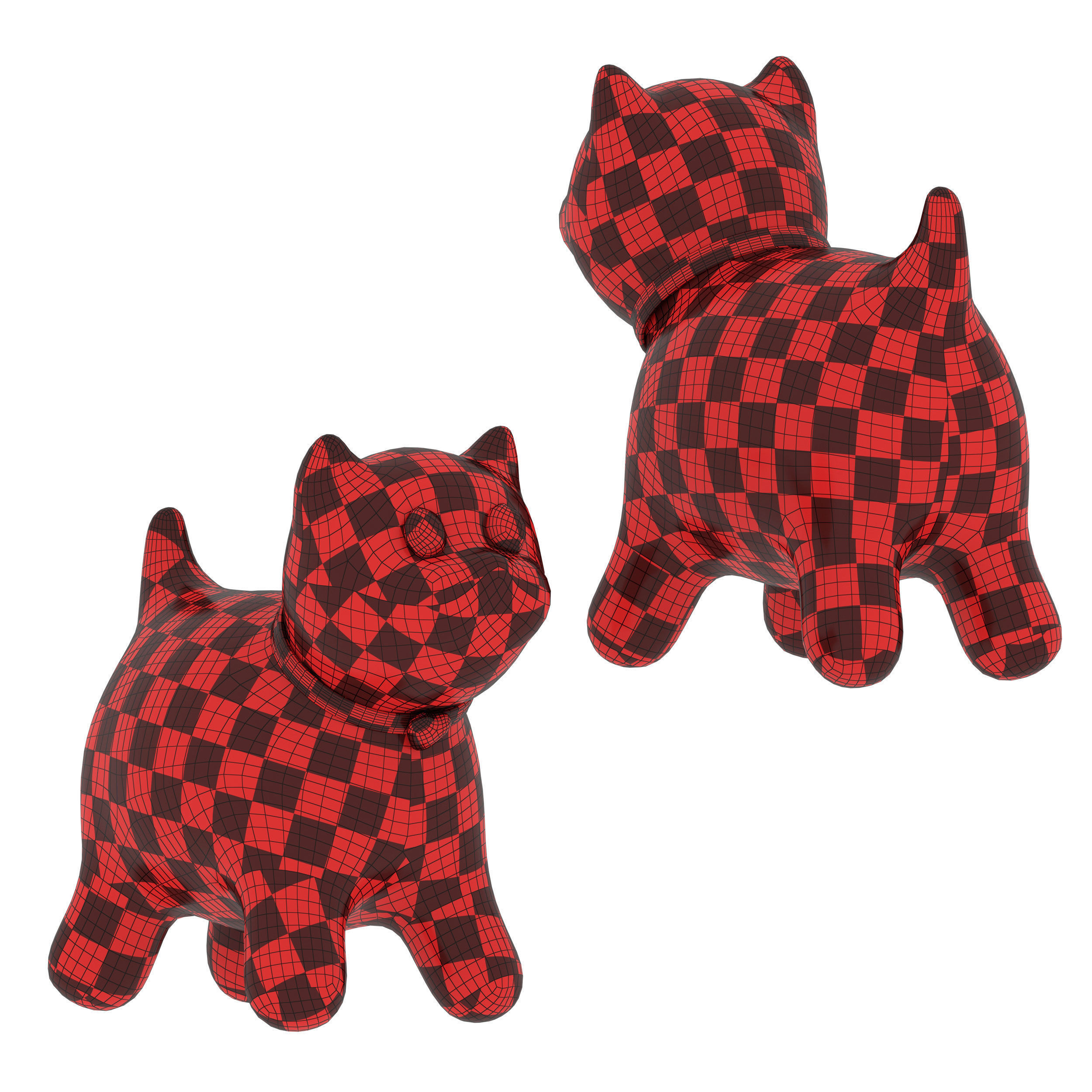 Orange cat Mandarin - Toy 3D model_10