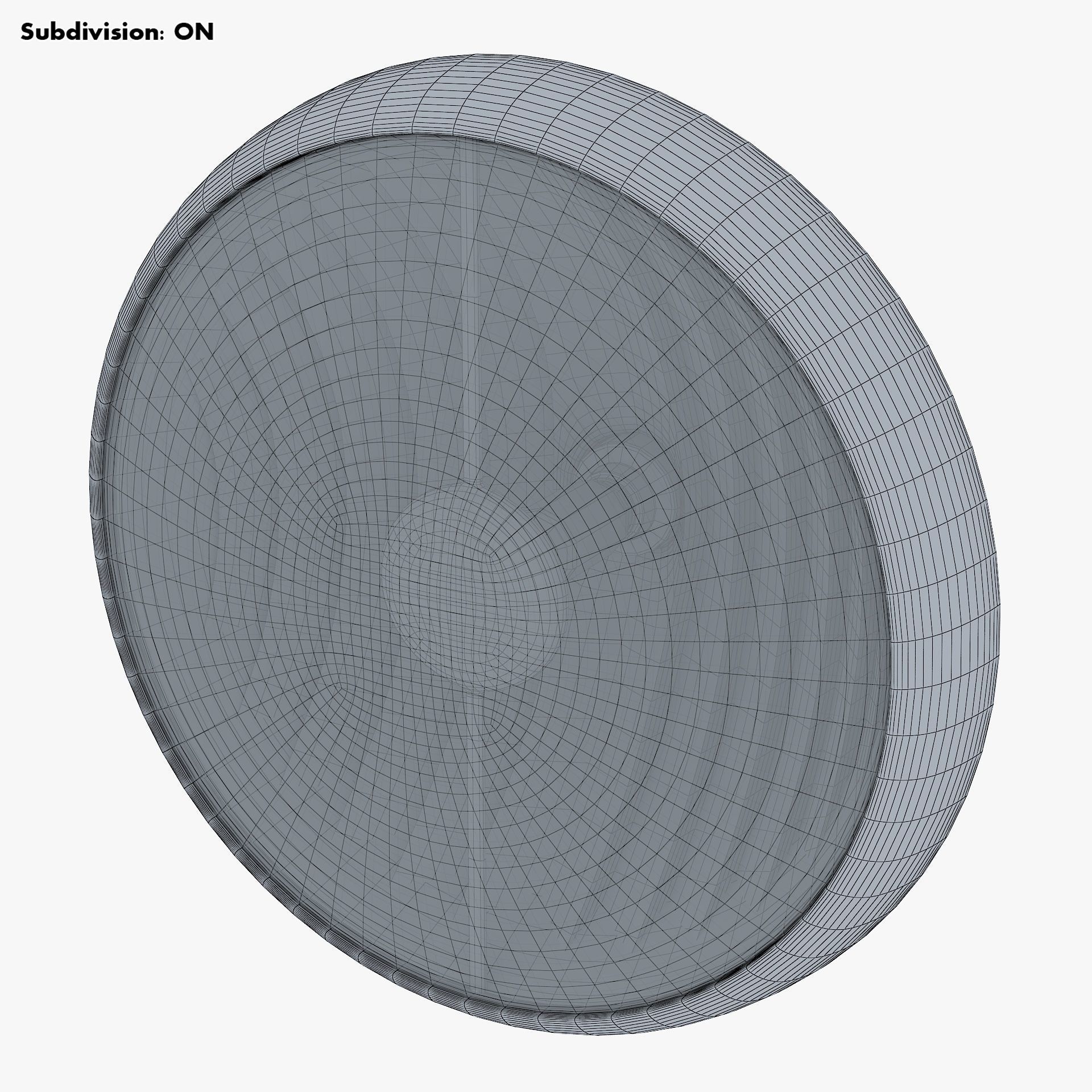 Classic Round Headlight v 1 3D model_6