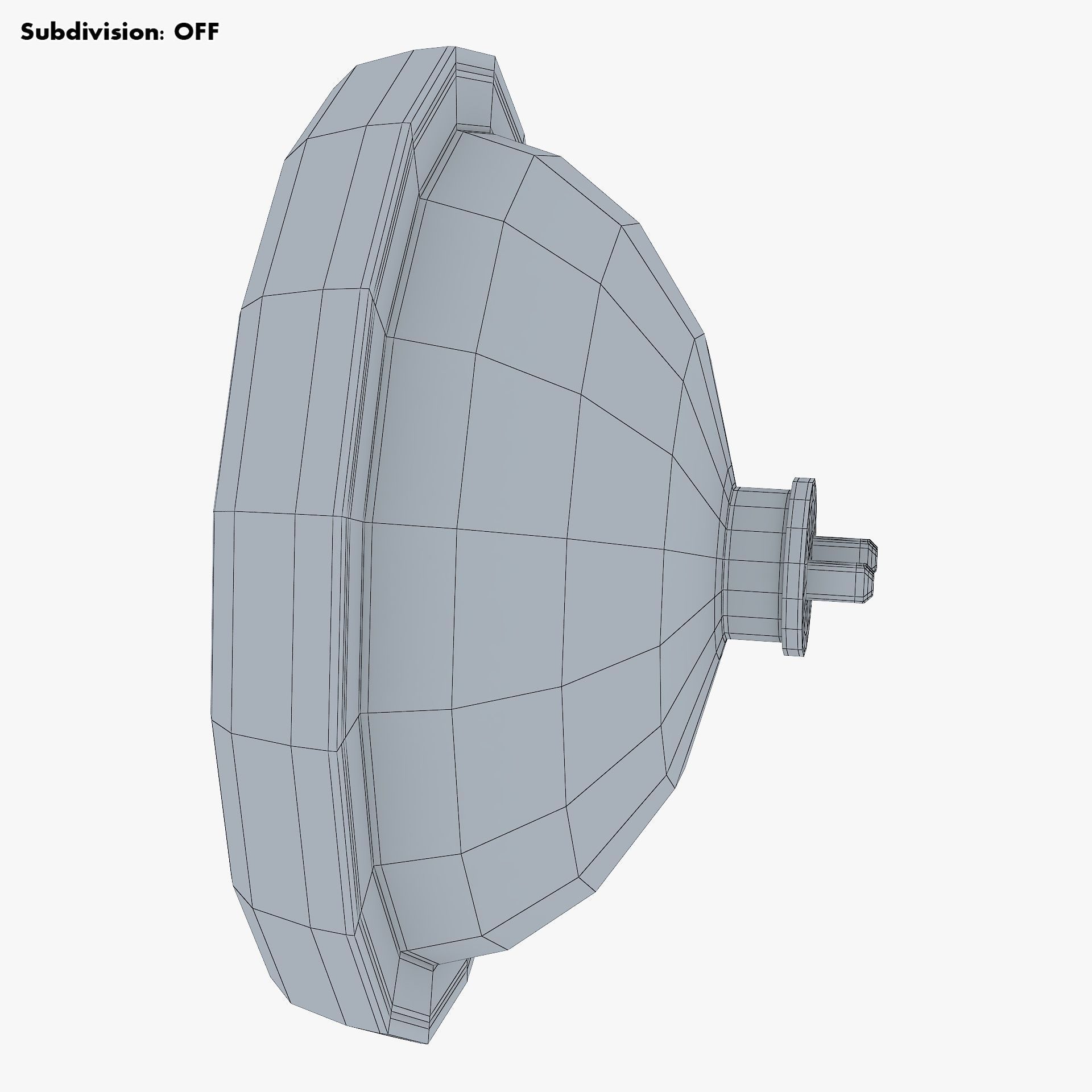Classic Round Headlight v 1 3D model_13