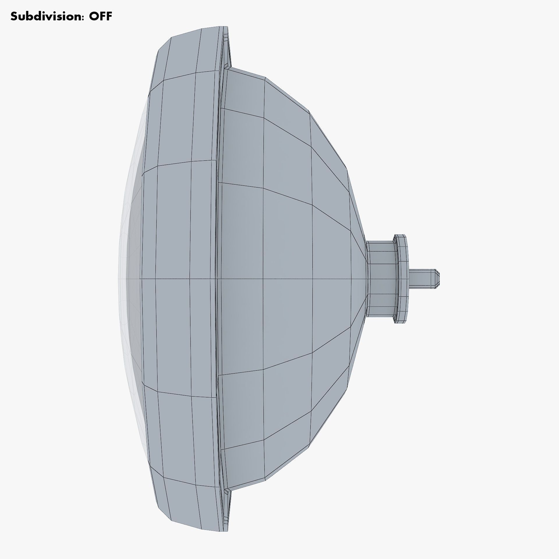 Classic Round Headlight v 1 3D model_17
