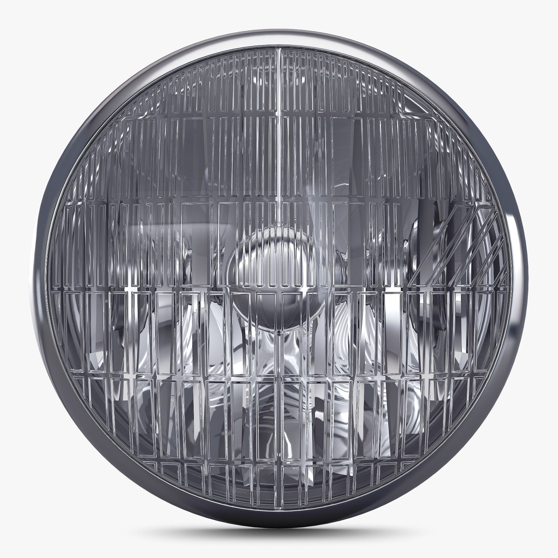 Classic Round Headlight v 1 3D model_4