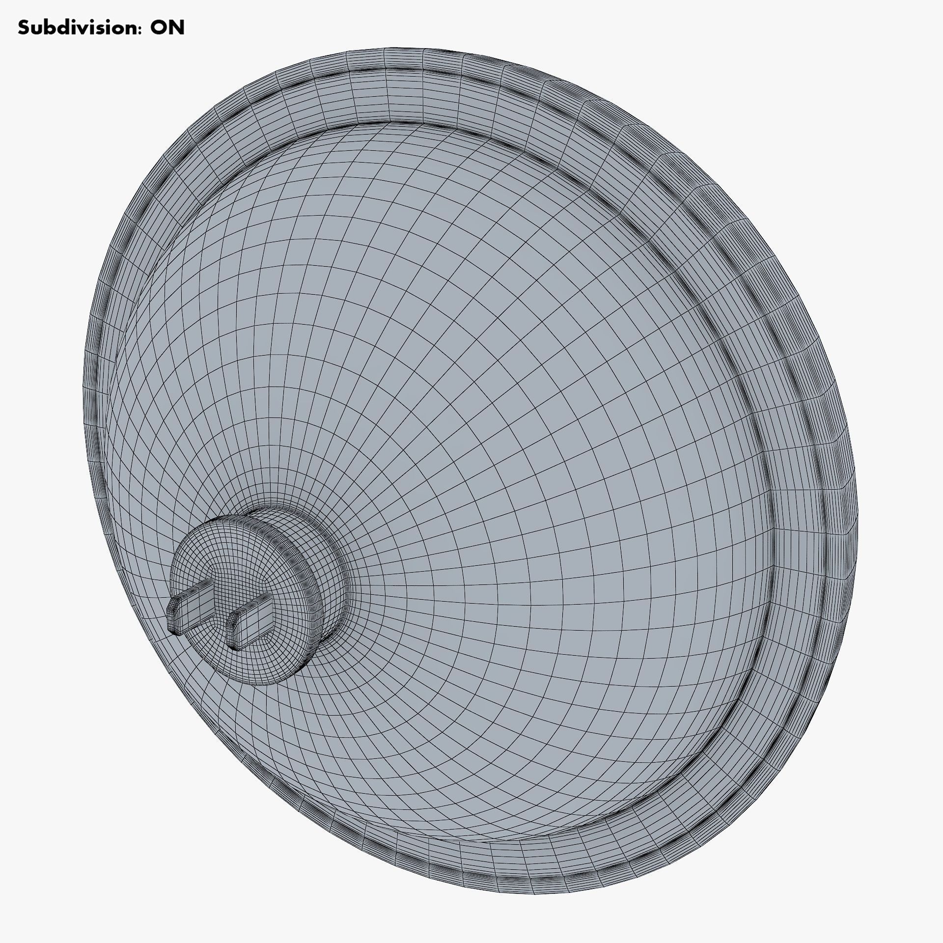 Classic Round Headlight v 1 3D model_8