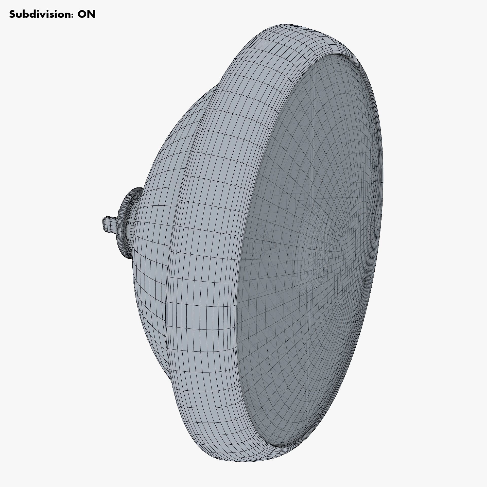 Classic Round Headlight v 1 3D model_10