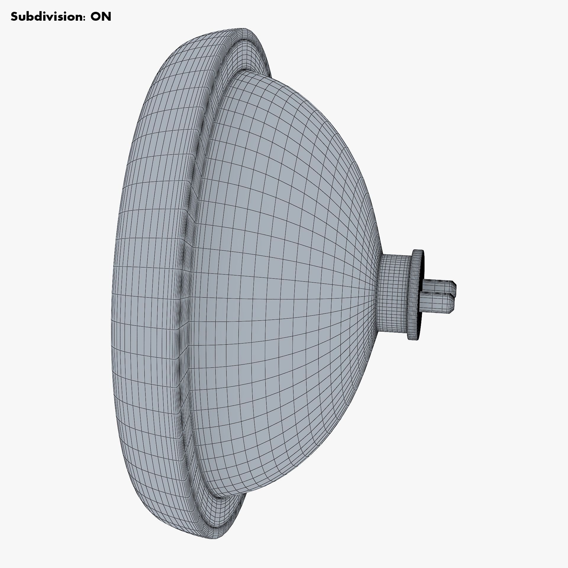 Classic Round Headlight v 1 3D model_12