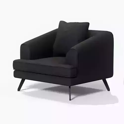 Nicolo Armchair black finish