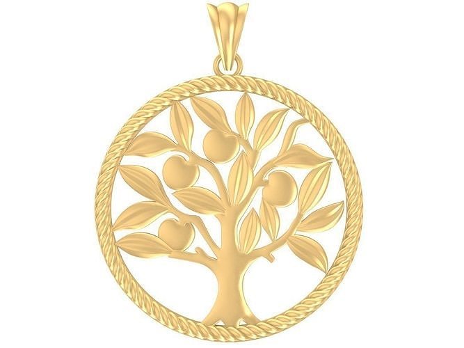 24k apple tree 3072 3D print model