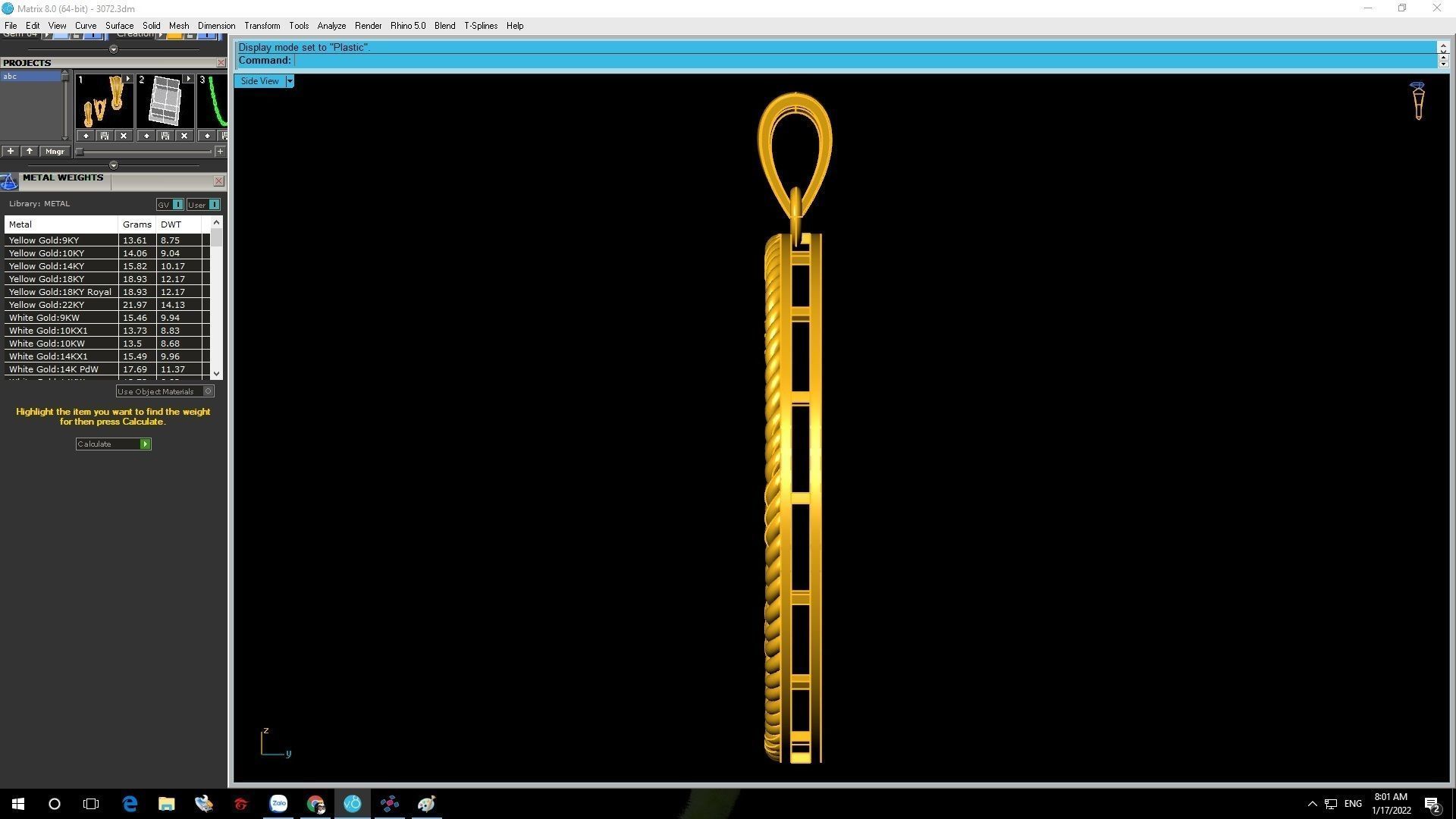 24k apple tree 3072 3D print model_3