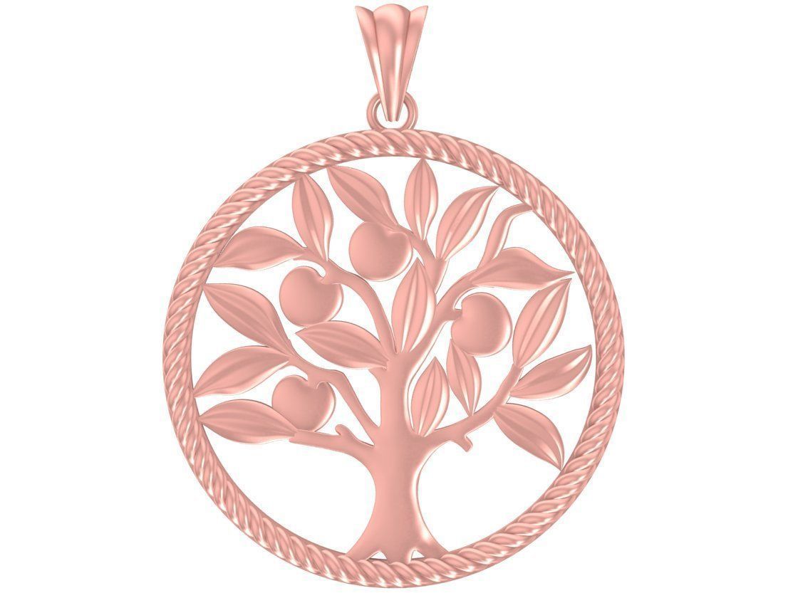 24k apple tree 3072 3D print model_4