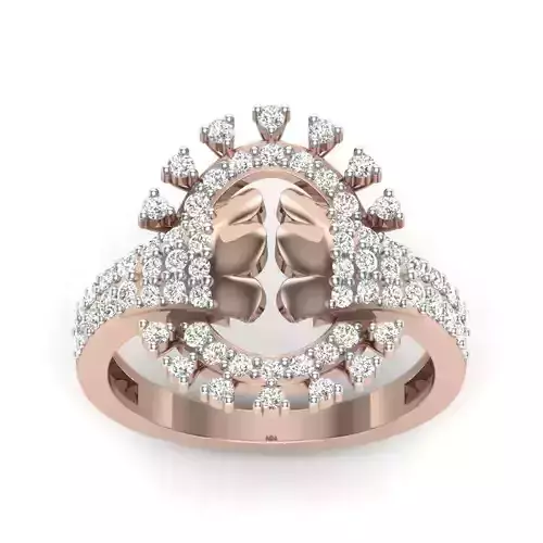 Solitaire Engagement Men Ring 3D print model