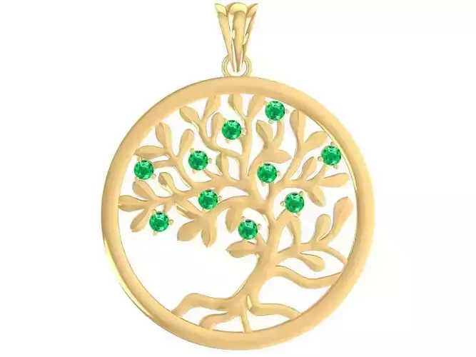 diamond tree of life pendant 3073