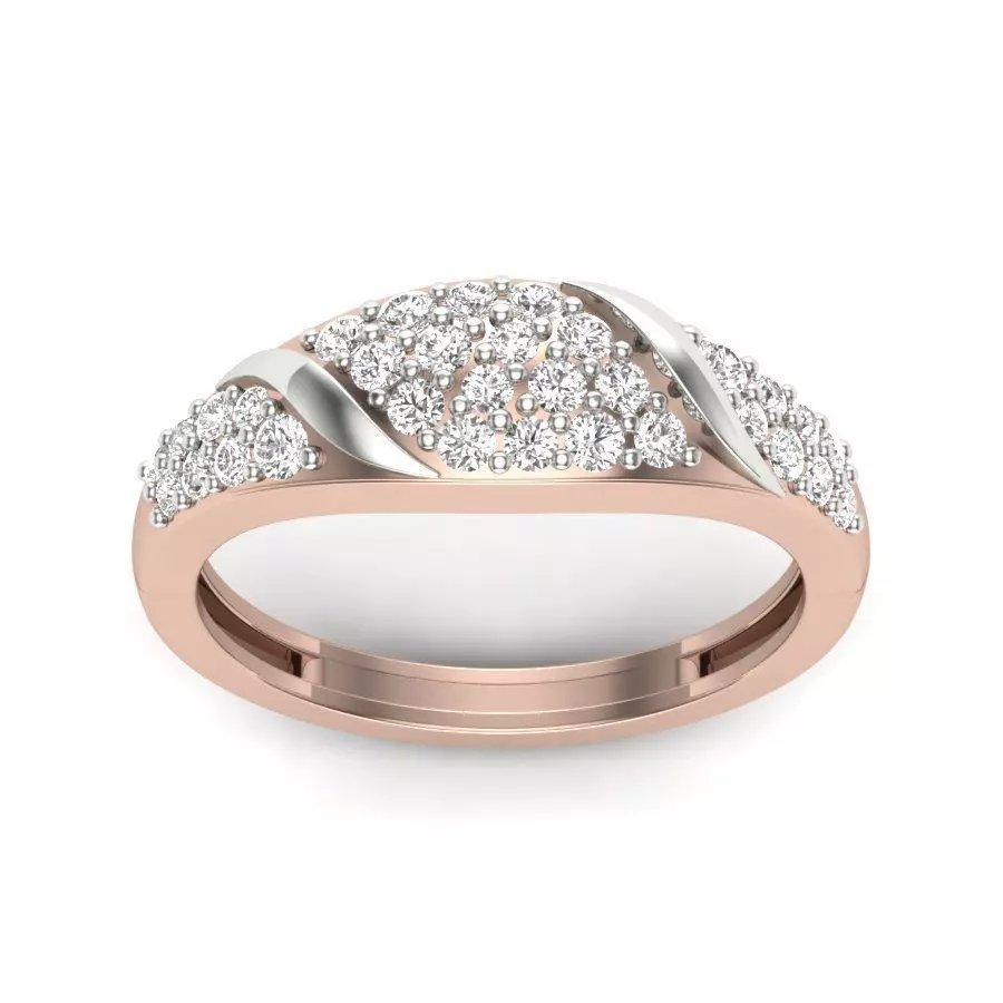 solitaire wedding engagement men ring 3dm render detail 3D print model
