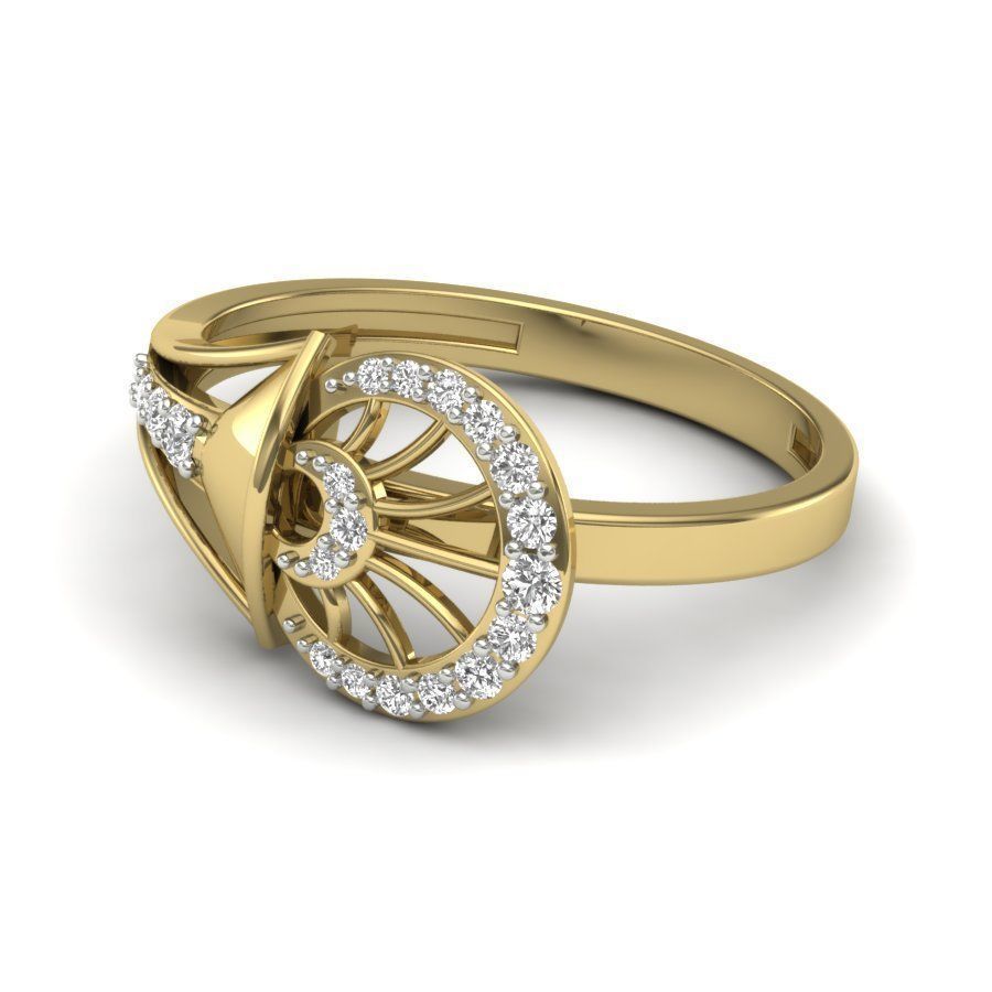 Wedding Engagement Men Ring 3D print model_5