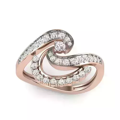solitaire wedding men ring 3D print model