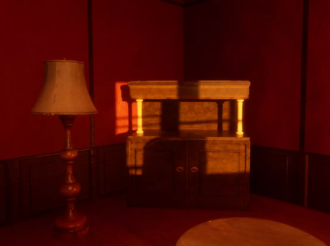 19th century Alcohol Dresser  - 2K Low-poly 3D model_0