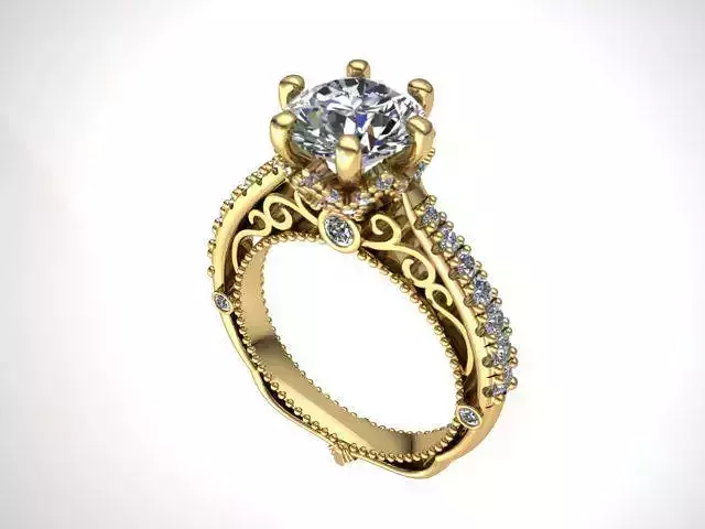 3d model female ring 3D print model 3D print model