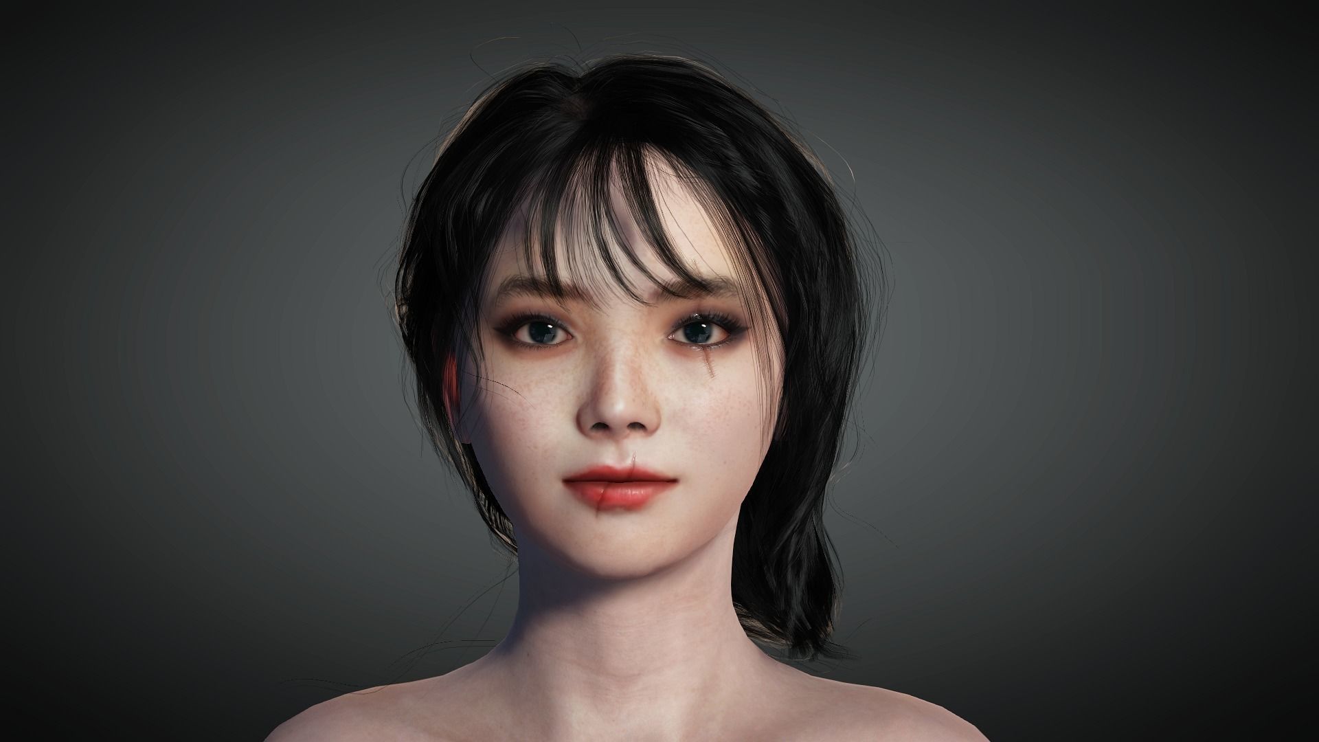 AAA Fantasy Female Character 14 Low-poly 3D model_12