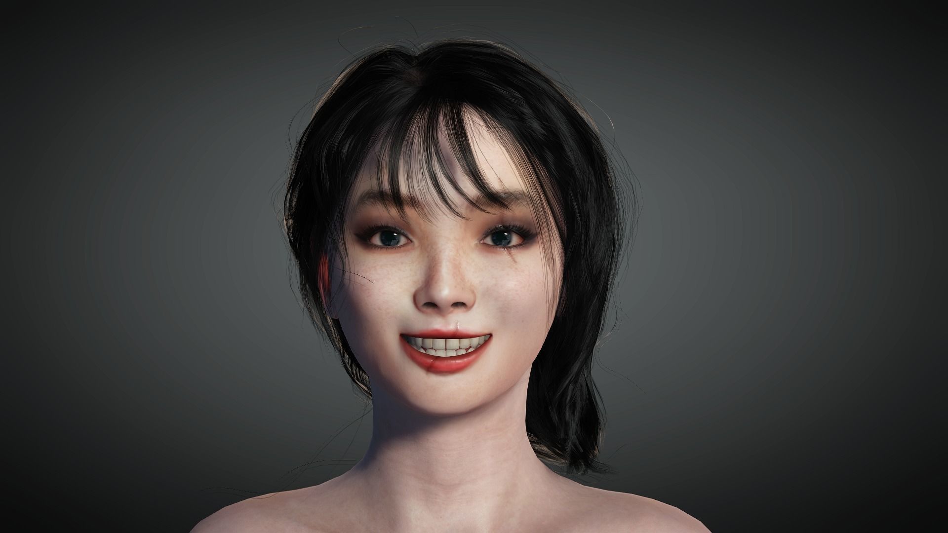 AAA Fantasy Female Character 14 Low-poly 3D model_13