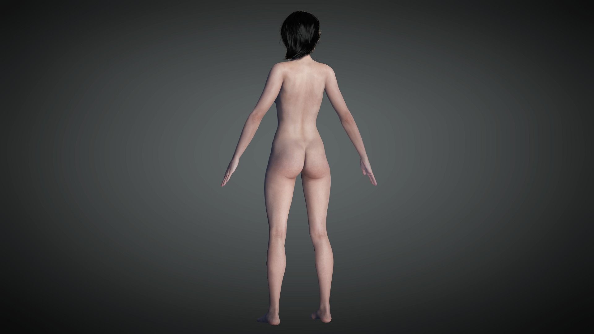 AAA Fantasy Female Character 14 Low-poly 3D model_11