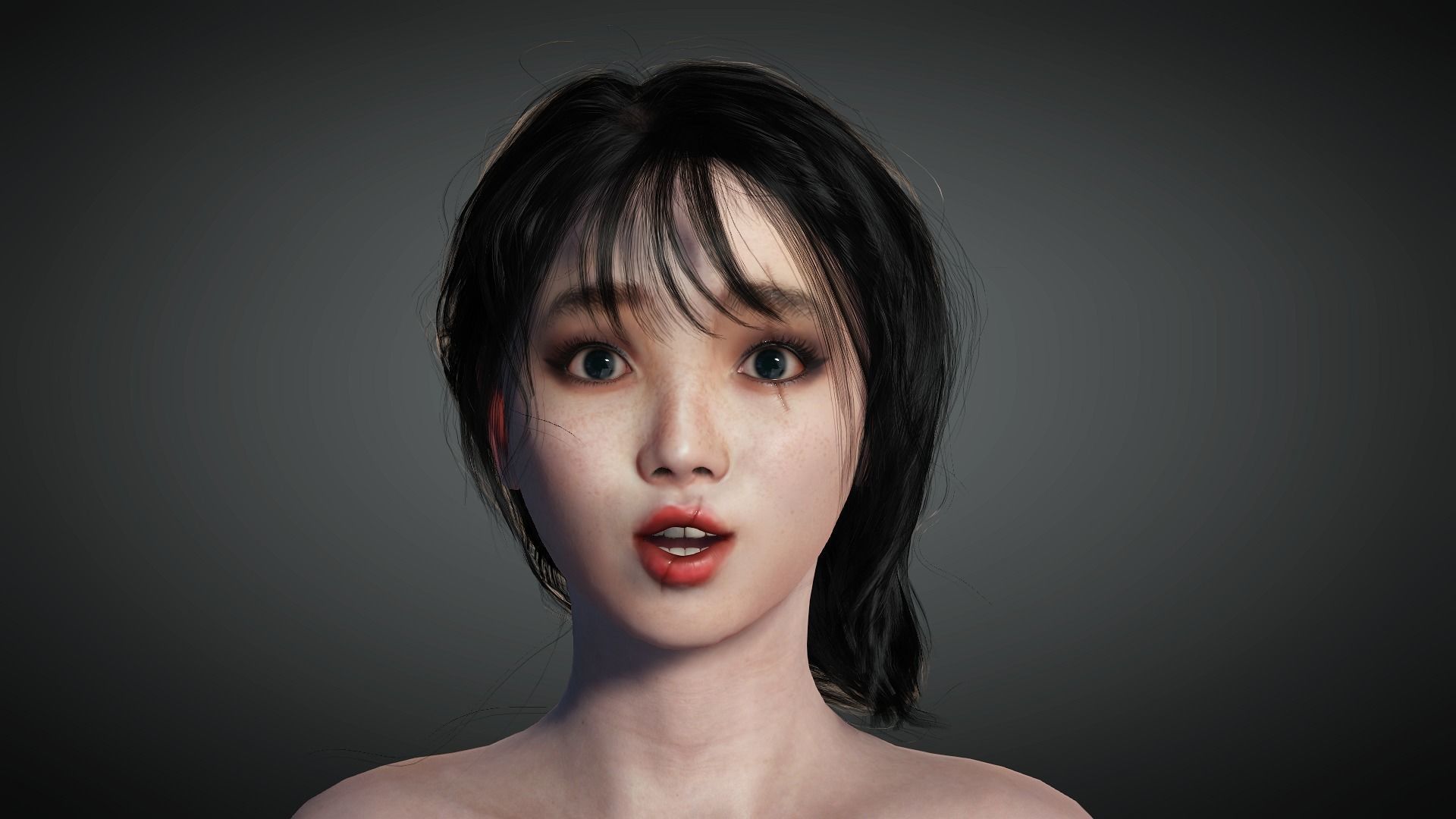 AAA Fantasy Female Character 14 Low-poly 3D model_16