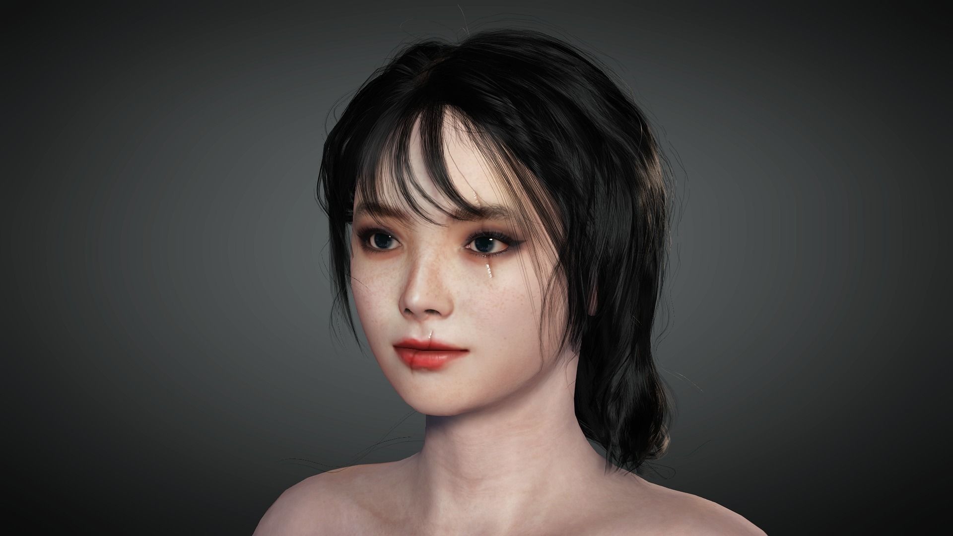 AAA Fantasy Female Character 14 Low-poly 3D model_21