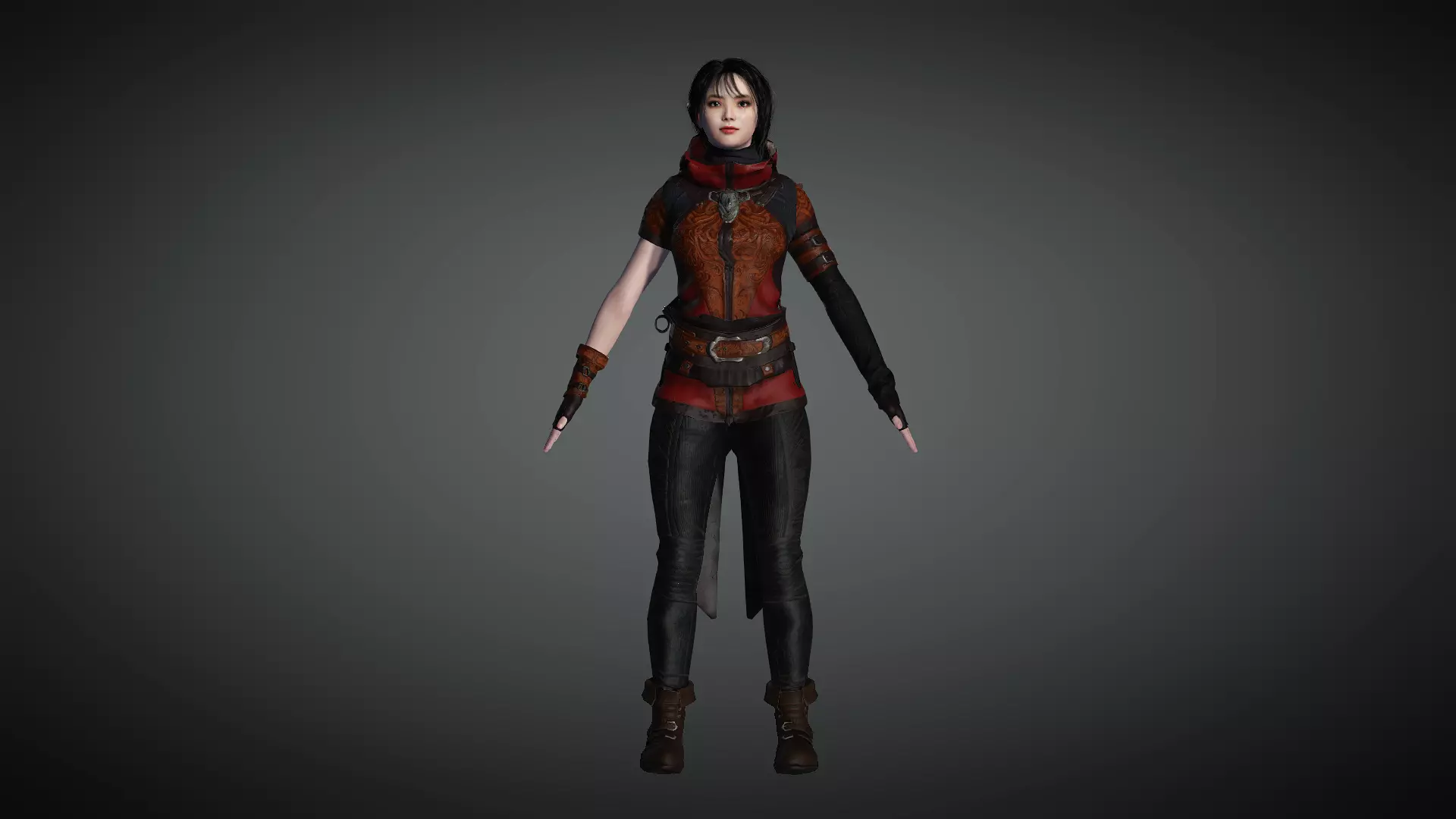 AAA Fantasy Female Character 14 Low-poly 3D model_0
