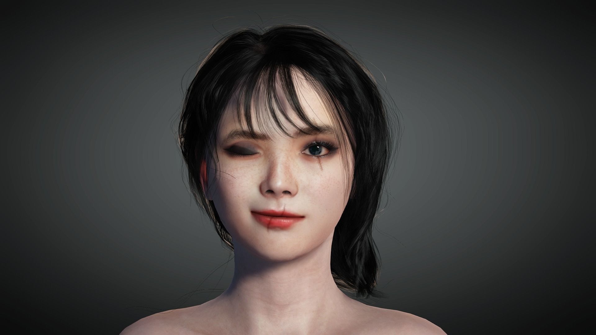 AAA Fantasy Female Character 14 Low-poly 3D model_18