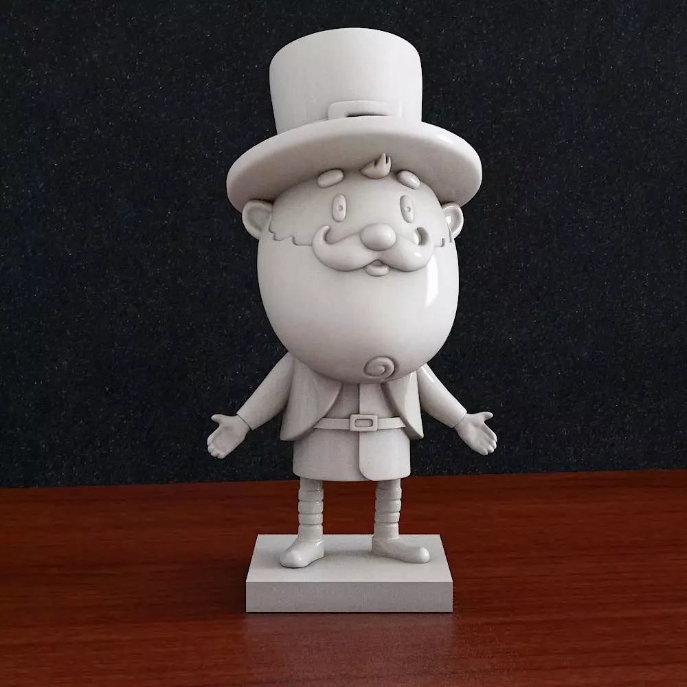 St Patrick Elf Treefoil 3D print model_0