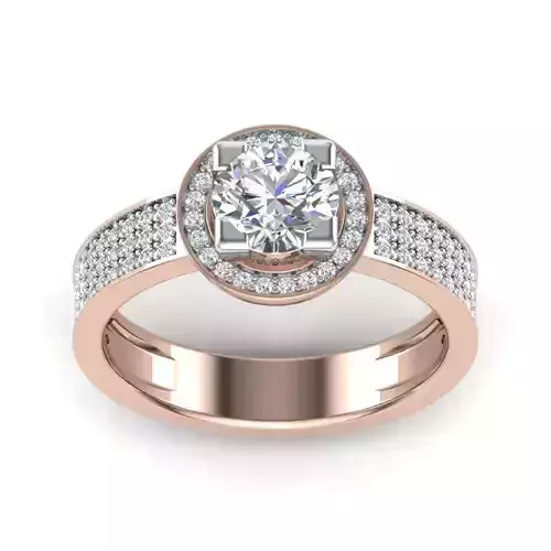 Solitaire Wedding Engagement Men Ring 3D print model