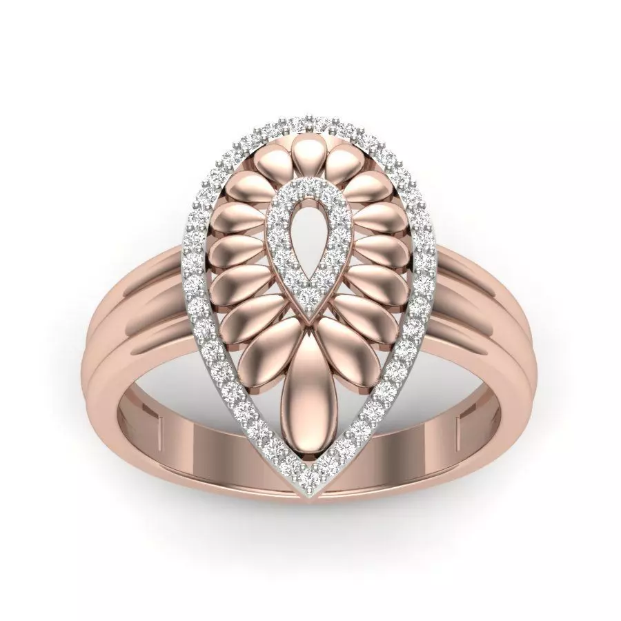 solitaire wedding engagement men ring 3dm render detail 3D print model