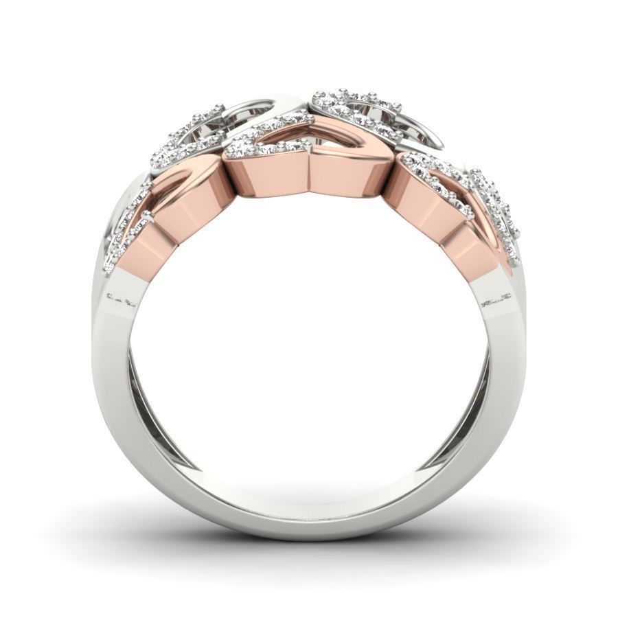 Heart Ring Diamond 3D print model_15