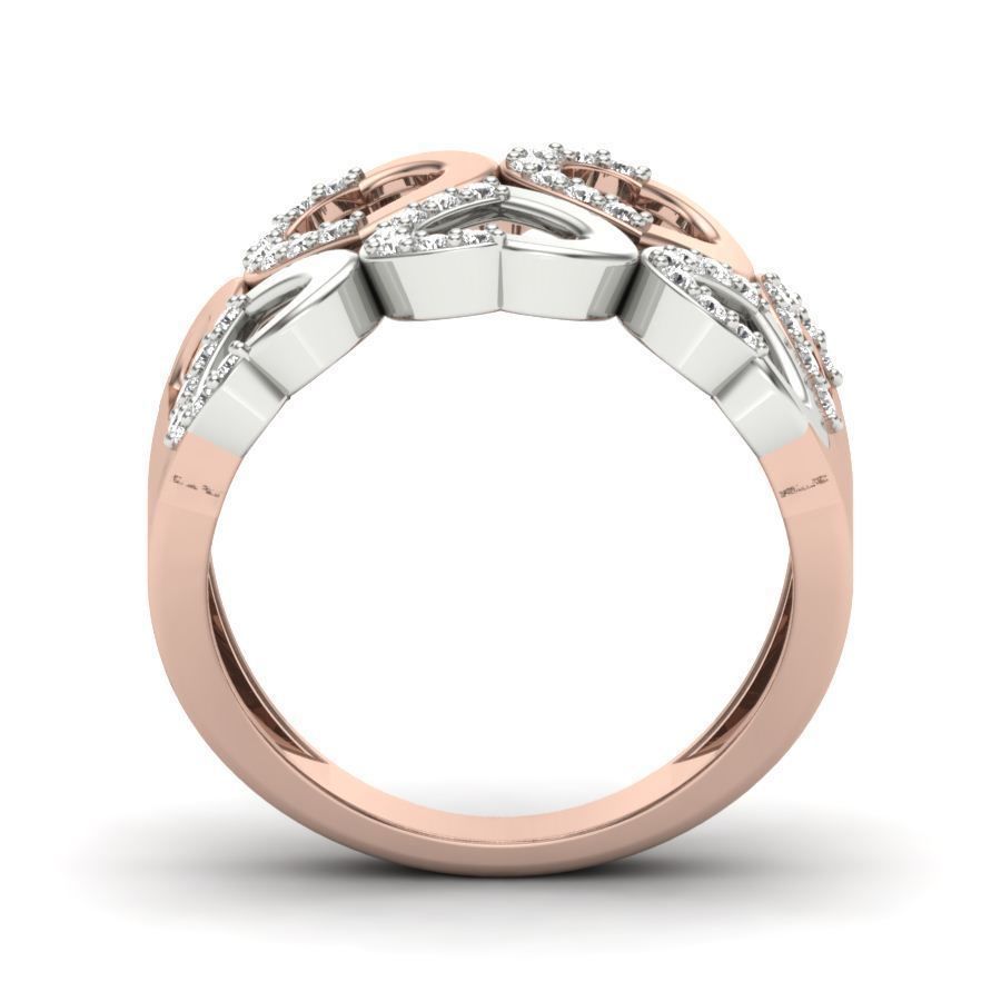 Heart Ring Diamond 3D print model_10