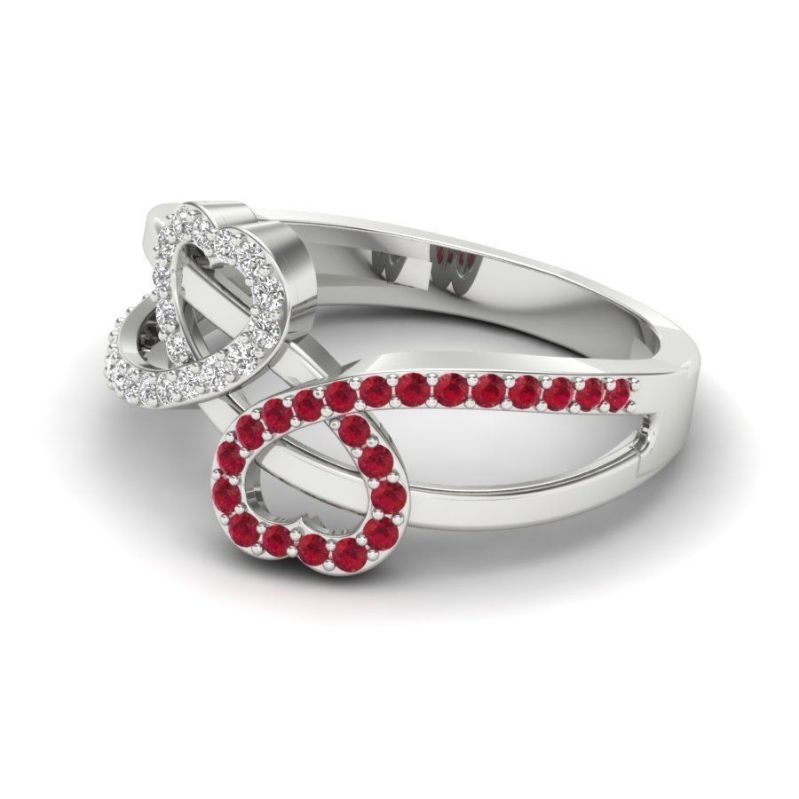 Heart Ring  3D print model_8