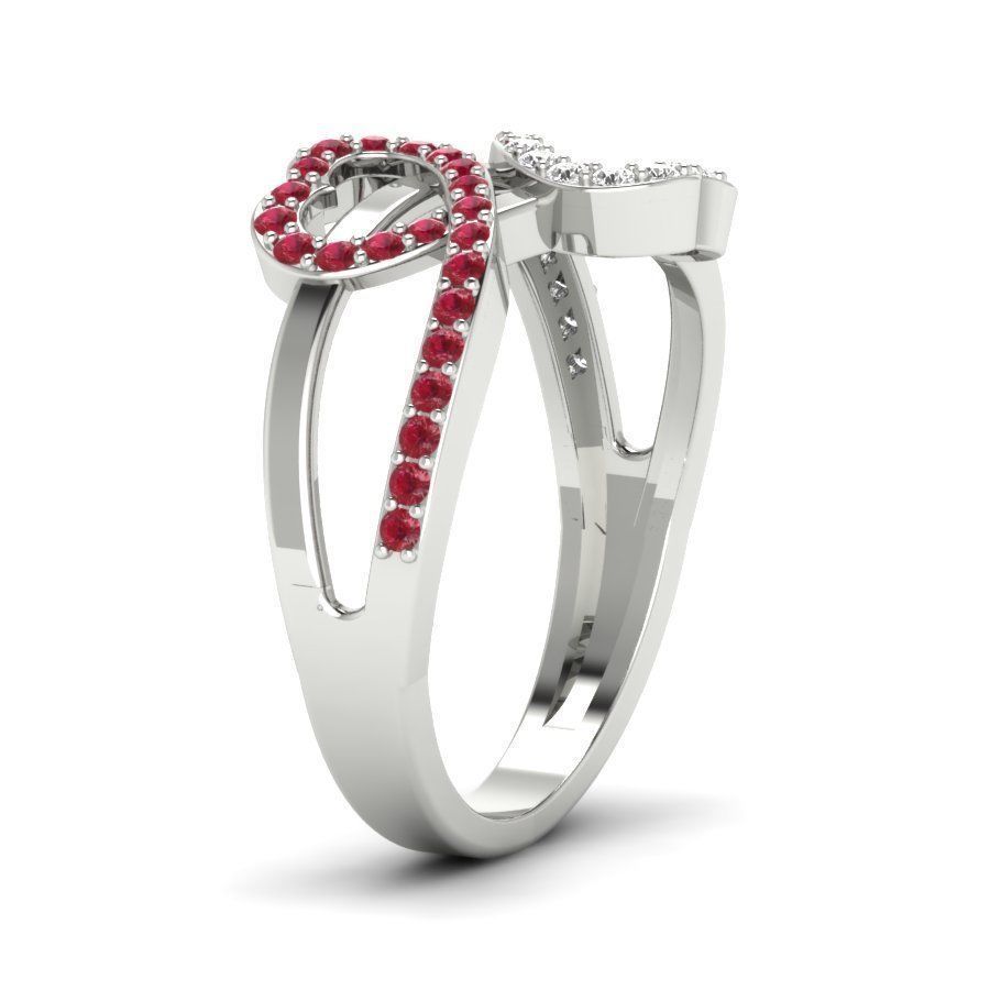 Heart Ring  3D print model_7