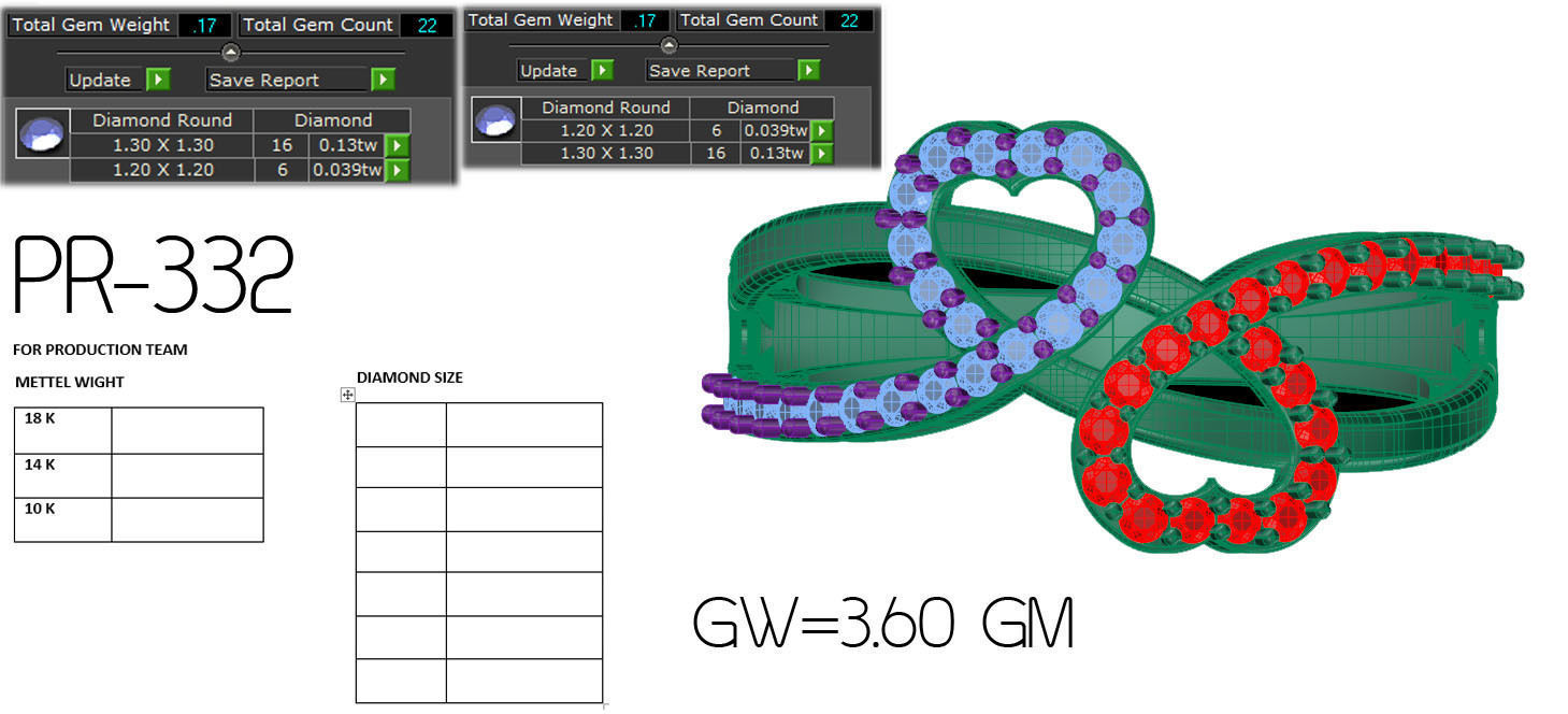 Heart Ring  3D print model_6