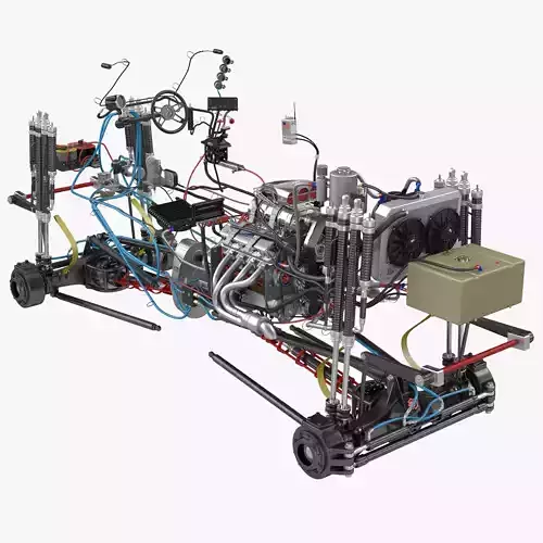 Monster Truck Bigfoot Engine and Chasis