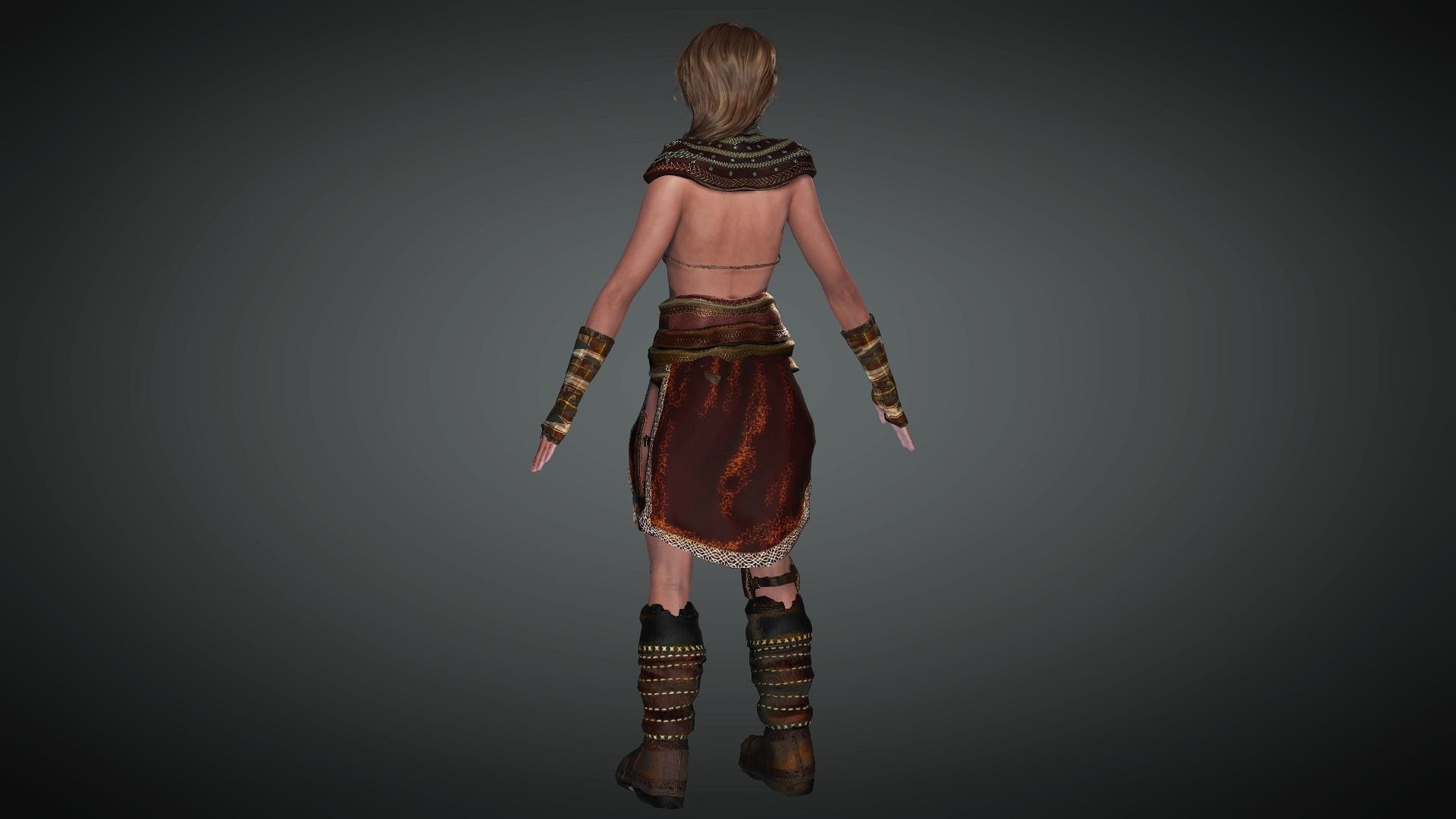 AAA Fantasy Female Character 15 Low-poly 3D model_15