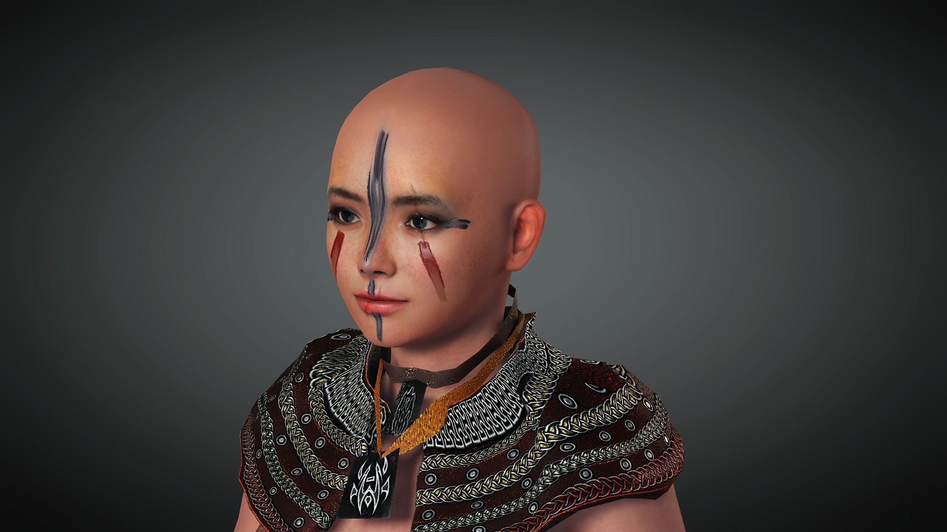 AAA Fantasy Female Character 15 Low-poly 3D model_34