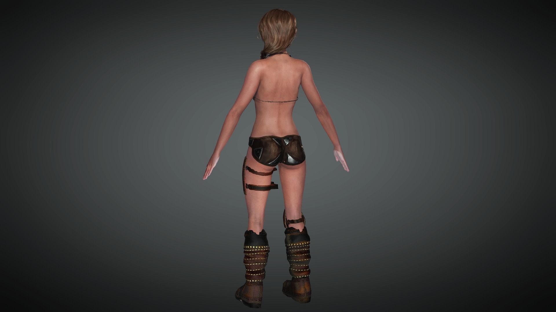 AAA Fantasy Female Character 15 Low-poly 3D model_20