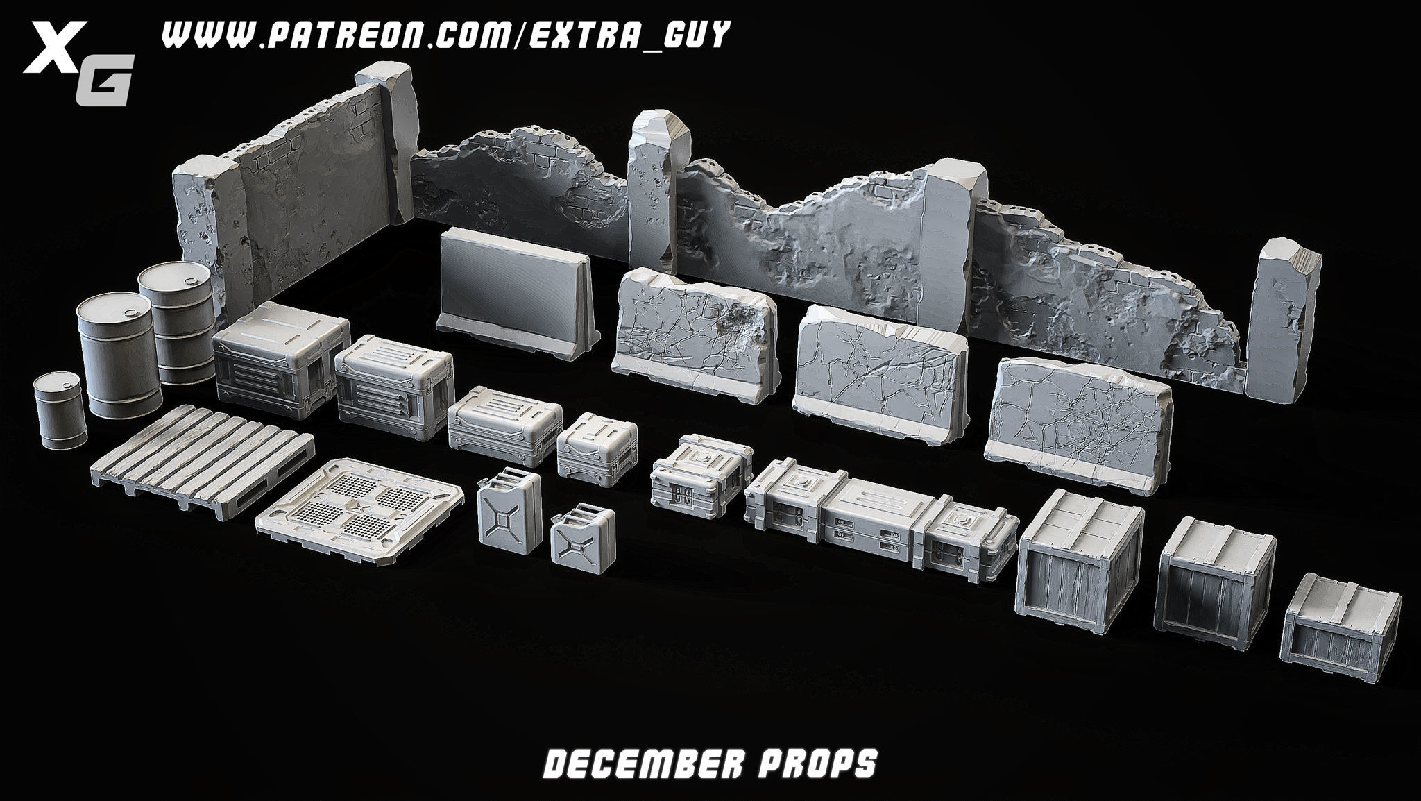 Props and Environment 3D Printable 3D print model_1